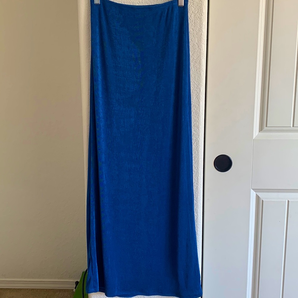 Princess Polly Harriette Maxi Skirt in Blue